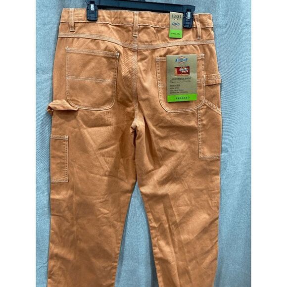 Dickies Juniors' Carpenter Pants - Muted Clay 13 - Picture 3 of 5